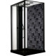 Душевая кабина Esbano Negro ESB-1180CKR прямоугольная, поддон средний, стекло прозрачное