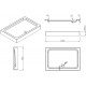 Душевой уголок Esbano ESD-8021 120x80,с поддоном, прямоугольный, двери раздвижные
