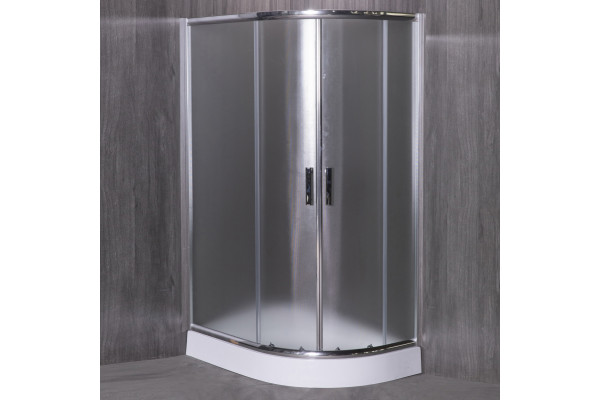Душевой уголок Esbano ESD-8027А 120x80, L, с поддоном, четверть круга, двери раздвижные