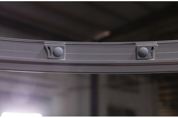 Душевой уголок Esbano ESD-8027А 120x80, L, с поддоном, четверть круга, двери раздвижные