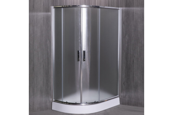 Душевой уголок Esbano ESD-8027А 120x80, R, с поддоном, четверть круга, двери раздвижные