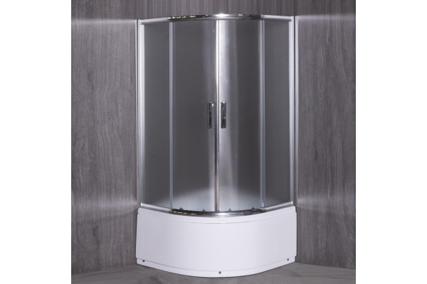 Душевой уголок Esbano ESD-8020 90x90, с поддоном, четверть круга, двери раздвижные