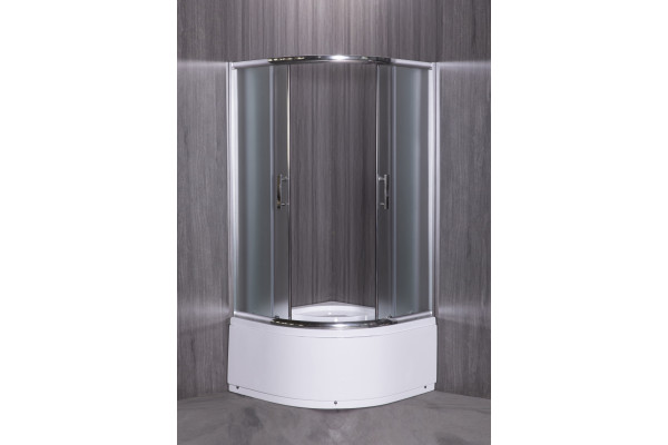 Душевой уголок Esbano ESD-8020 90x90, с поддоном, четверть круга, двери раздвижные