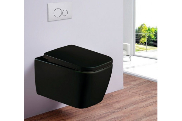 Унитаз подвесной Esbano Tiron-C ESUPTIROCBM черный матовый 34.5x48.5 см