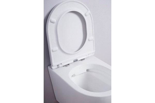 Унитаз подвесной Esbano Clavel ESUPCLAVWM белый матовый черный, 36x48 см