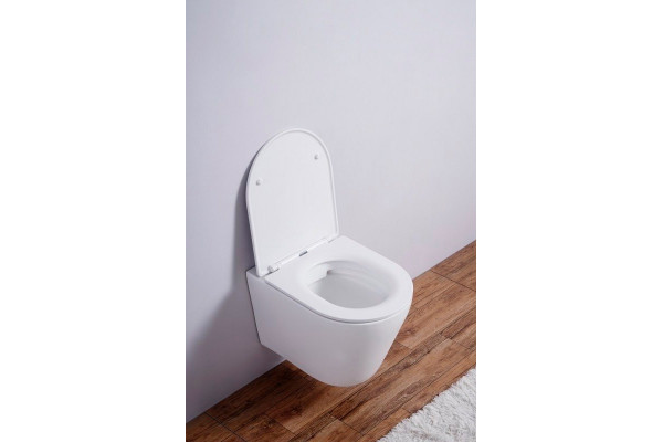 Унитаз подвесной Esbano Clavel ESUPCLAVWM белый матовый черный, 36x48 см