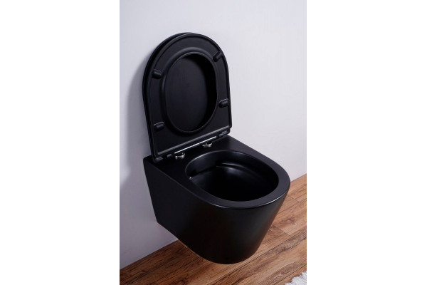 Унитаз подвесной Esbano Clavel ESUPCLAVBM черный матовый 36x48 см