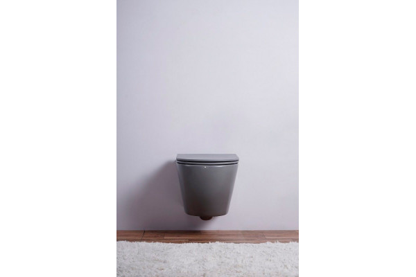 Унитаз подвесной Esbano Azalea ESUPAZALGM серый матовый 36x48 см