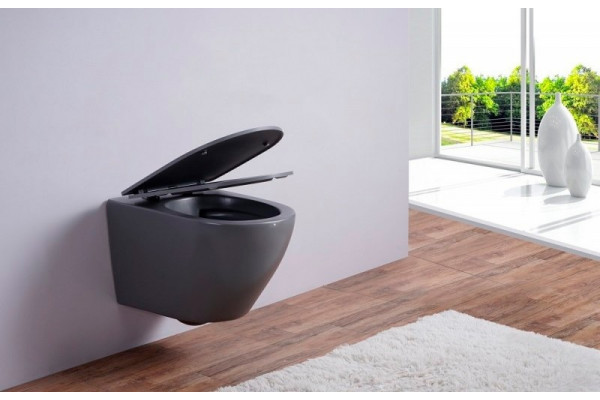Унитаз подвесной Esbano Azalea ESUPAZALGM серый матовый 36x48 см
