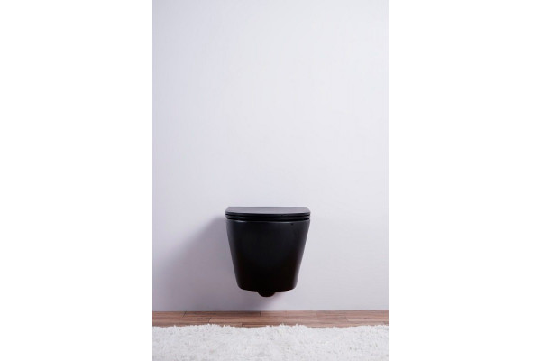 Унитаз подвесной Esbano Azalea ESUPAZALBM черный матовый 36x48 см
