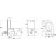 Унитаз-компакт Esbano Ripoll-C ESUNRIPOCW белый глянец 36.5x62.5 см