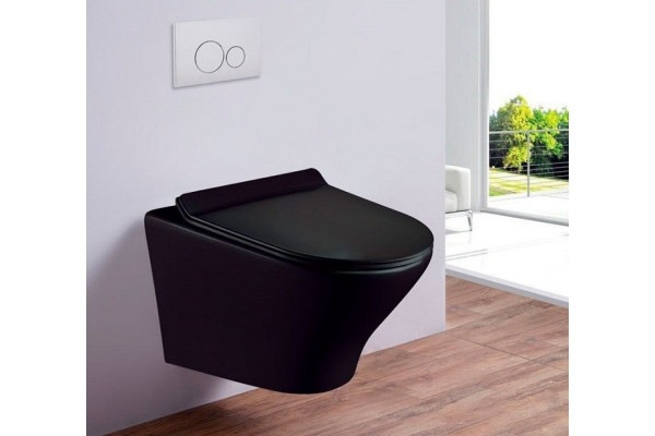 Унитаз подвесной Esbano Aster ESUPASTEBM черный матовый 37x49 см