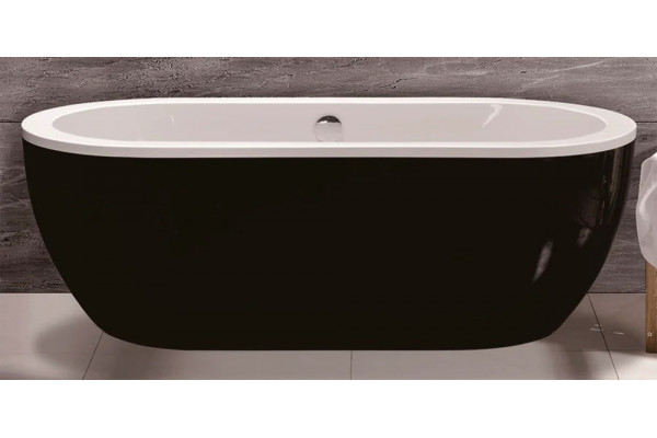 Акриловая ванна Esbano Tokyo 170x80, black, овальная, отдельностоящая