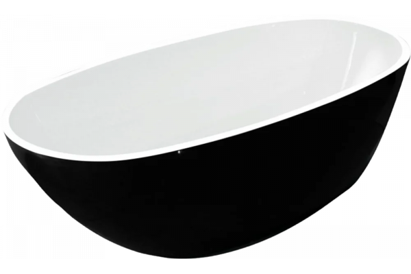 Акриловая ванна Esbano Sophia 170x85, black, прямоугольная, отдельностоящая