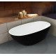 Акриловая ванна Esbano Sophia 170x85, black, прямоугольная, отдельностоящая