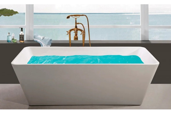 Акриловая ванна Esbano Viena 170x80 прямоугольная, отдельностоящая, объем 260 л.
