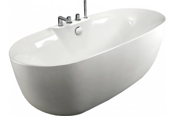 Акриловая ванна Esbano Rome-SM 170x80 овальная, отдельностоящая, объем 150 л.
