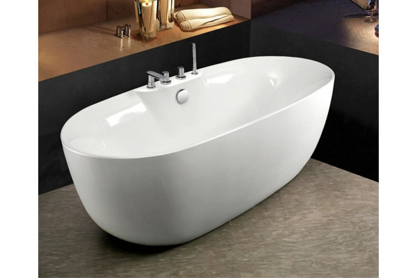 Акриловая ванна Esbano Rome-SM 170x80 овальная, отдельностоящая, объем 150 л.
