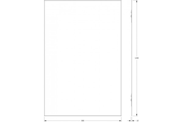 Зеркало Evoform Standard BY 0242 80x120 прямоугольное, с розеткой