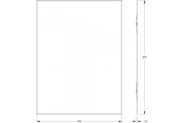 Зеркало Evoform Standard BY 0219 60x80 прямоугольное, с розеткой