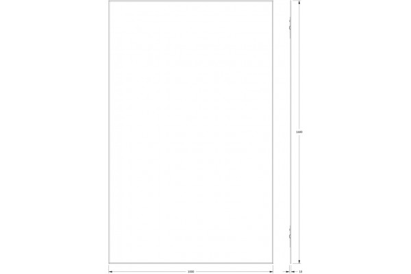 Зеркало Evoform Standard BY 0260 100x160 прямоугольное, с розеткой