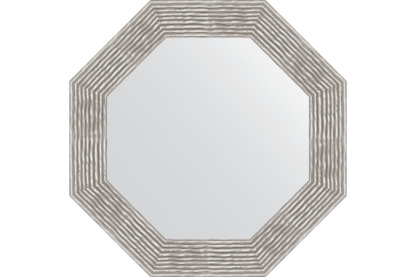 Зеркало Evoform Octagon BY 3809 67x67 см волна хром в современном стиле