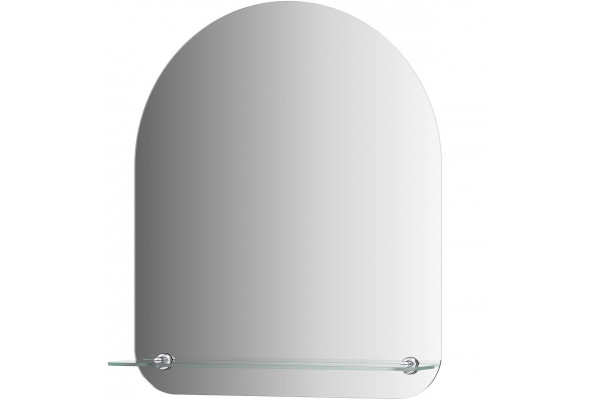 Зеркало Evoform Optima BY 0509 50x60 с полочкой, ручки хром,  в современном стиле