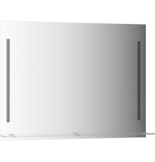 Зеркало Evoform Ledline-S BY 2166 100x75 см прямоугольное, с полками