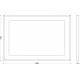Зеркало Evoform Ledside BY 2206 110x75 см прямоугольное, с подсветкой