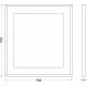 Зеркало Evoform Ledside BY 2202 70x75 см прямоугольное, с подсветкой