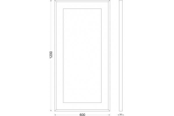 Зеркало Evoform Ledside BY 2214 60x120 см прямоугольное, с подсветкой