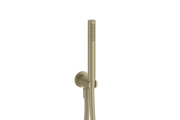 Fantini Nostromo Ручной душ с держателем и шлангом цвет Matt British Gold PVD 86 P6 8093