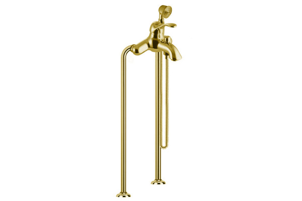 Fima Carlo Frattini Lamp Смеситель для ванны напольный с ручным душем цвет: золото F3304/4OR
