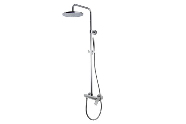 FIMA  Carlo Frattini Bathroom Flo' Душевая стойка смеситель+ верхний душ D250мм держатель верхнего душа цвет хром F3805/2CR