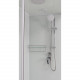 Душевая кабина Frank F418R White 100х80х220 профиль белый, стекло прозрачное, правая, прямоугольная-асимметричная, поддон низкий