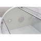Душевая кабина Frank F412L М White 120х80х220 профиль белый, стекло матовое, левая, прямоугольная-асимметричная, поддон низкий