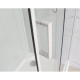 Душевая кабина Frank F412L М White б/к 120х80х215 профиль белый, стекло матовое, левая, прямоугольная-асимметричная, поддон низкий