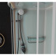 Душевая кабина Frank F412/1R   White 120х80х220 профиль белый, стекло прозрачное, правая, прямоугольная-асимметричная, поддон средний