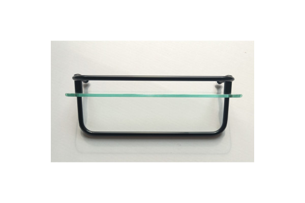 Душевая кабина Frank F400 Black 100х100х220 профиль черный, стекло прозрачное, четверть круга, поддон низкий