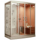 Комбинированная сауна 2в1 Frank F916R 160х110х218 профиль хром, стекло прозрачное, правая, прямоугольный, поддон низкий