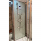 Душевая кабина Frank F505-1 140х85х218 профиль хром, стекло прозрачное, прямоугольная, поддон низкий