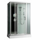 Душевая кабина Frank F507 170х85х218 профиль хром, стекло прозрачное, с баней , прямоугольная, поддон низкий