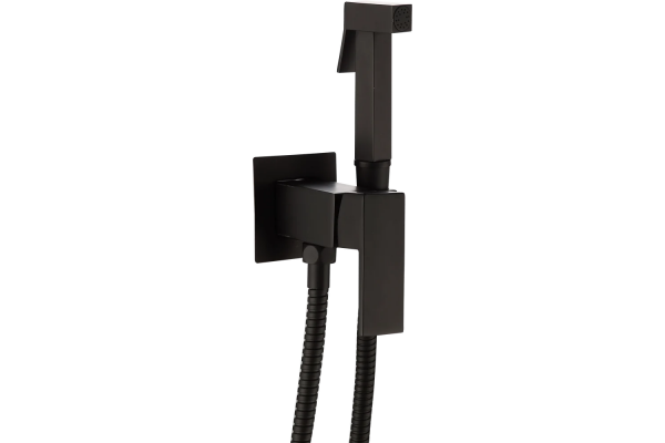 Гигиенический душ Frap F7506-6 со смесителем, С ВНУТРЕННЕЙ ЧАСТЬЮ, черный, 1 режим