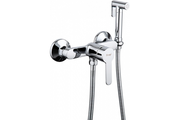 Гигиенический душ Frap H41 F2041 со смесителем хром,  в современном стиле