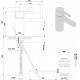 Смеситель для раковины Gala Silk 38960