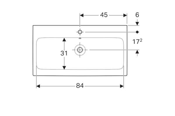 Раковина Geberit iCon 900x485 124090000
