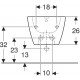 Биде подвесное Geberit Smyle Square 500.209.01.1