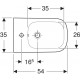 Биде подвесное Geberit Smyle Square 500.209.01.1