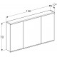 Зеркальный шкаф Geberit Option Plus 120x70 500.592.00.1