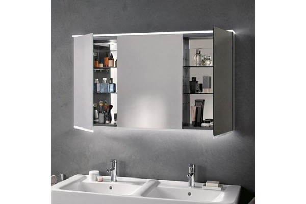 Зеркальный шкаф Geberit Option Plus 90x70 500.594.00.1 с подсветкой